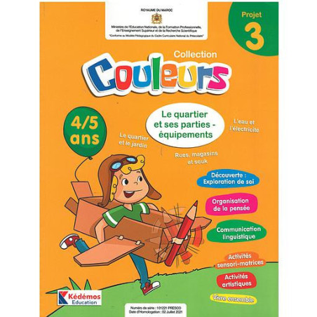 Collection couleurs 4/5ans Projet 3: le quartier et ses parties équipements