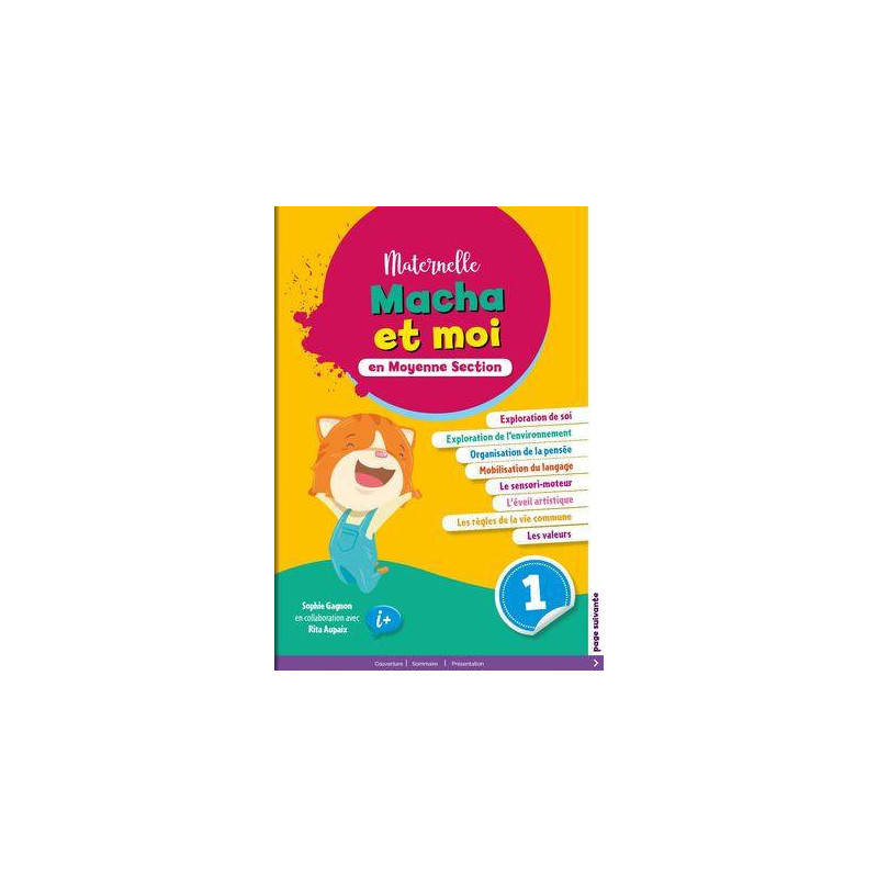 Macha et moi en MS - Pack ( Cahier d'apprentissage 1, 2 & 3