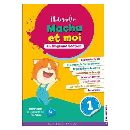 Macha et moi en MS - Pack ( Cahier d'apprentissage 1, 2 & 3