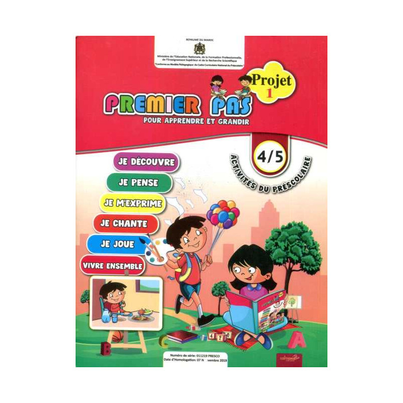 Premier pas pour apprendre et grandir MS 4/5 ans : Projet 1