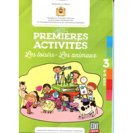 Projet 3 Mes Premières Activités 4/5 Les loisirs Les animaux