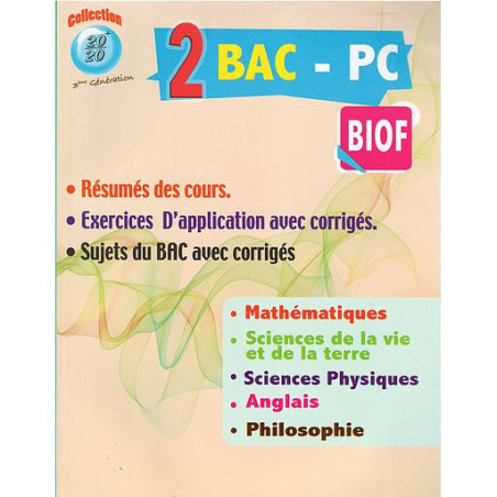 Collection 20/20 2 Bac sciences physique Biof
