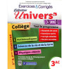 Univers plus 3 en 1 exercices corrigés Maths - Physique - SVT 3 ème collège