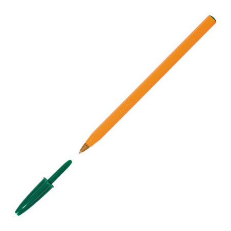 Stylo bic orange Fine Vert