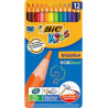 Crayon Couleur de 12 GM Bic Metal