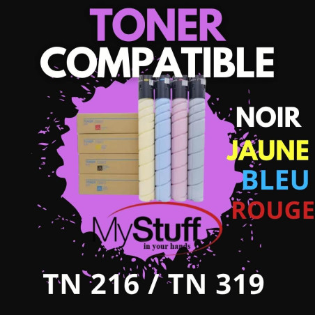 Toner Compatible TN216/TN319 – Pour Konica Minolta Bizhub C220/C280/C360