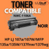 Toner Compatible NWC-W1106A Noir pour HP 107 135 137 - جودة ممتازة | mystuff.ma