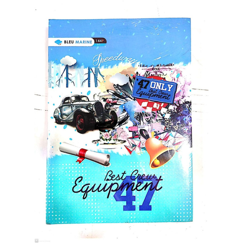 : 7116 دفتر Bleu Marine – 144 P صفحة – A5 – مربعات5x5 – المرجع