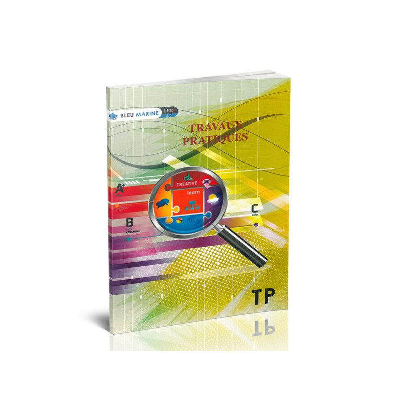 دفتر TP خياطة A4 – 192 صفحة – مربعات 10×10 – أزرق داكن – المرجع 7140