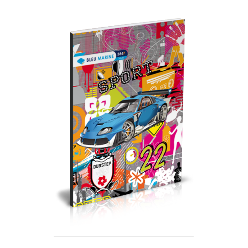 Cahier TP Piqué 192P – A5 – 10x10 – Bleu Marine – Réf 7259