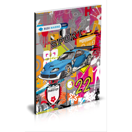 Cahier TP Piqué 192P – A5 – 10x10 – Bleu Marine – Réf 7259