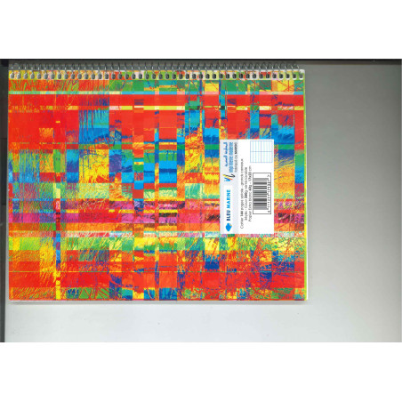 دفتر لولبي A5 – 144 صفحة – مربعات 10×10 – أزرق داكن – المرجع 7132