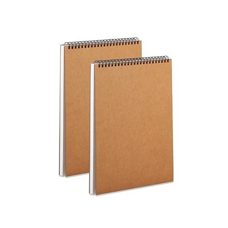 Cahier de dessin A4 spirale – Papier épais – Idéal pour croquis