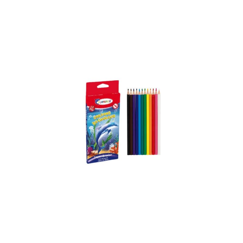 أقلام تلوين Flamingo GM – علبة 12 لون