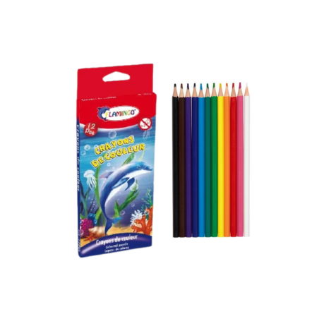 أقلام تلوين Flamingo GM – علبة 12 لون