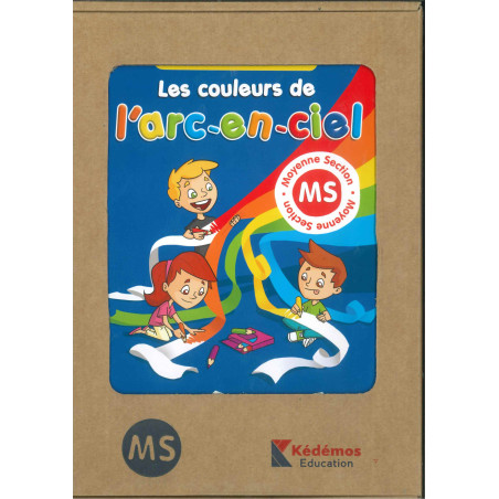 Les Couleurs de l'ARC-EN-CIEL (livre+10 histoires) MS Kédémos