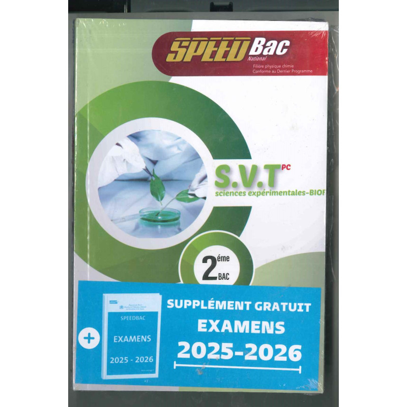 Speed Bac S.V.T 2BAC – Révision et Préparation Bac