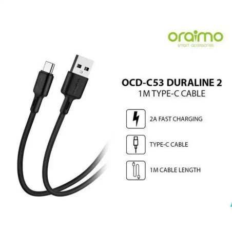 Câble Oraimo Type C Réf OCD-C53