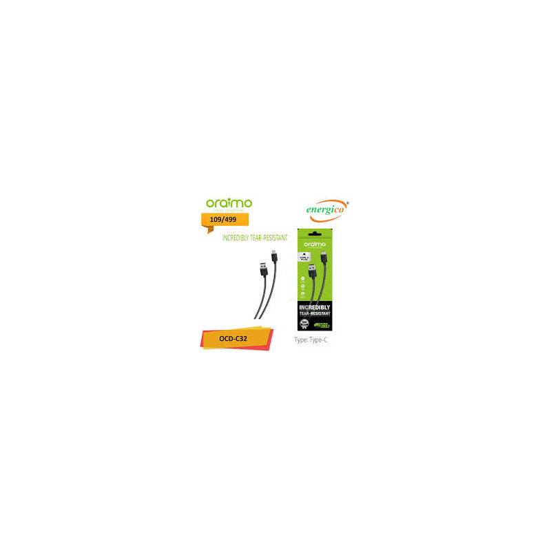 Câble Oraimo OCD-C32 USB vers Type-C – Charge Rapide 3A