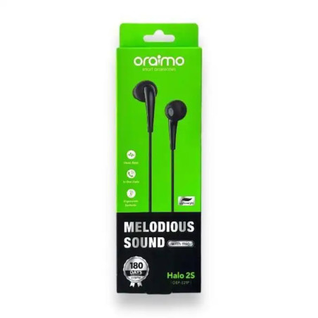 Écouteur Oraimo OEP-320 – Son Clair et Confortable