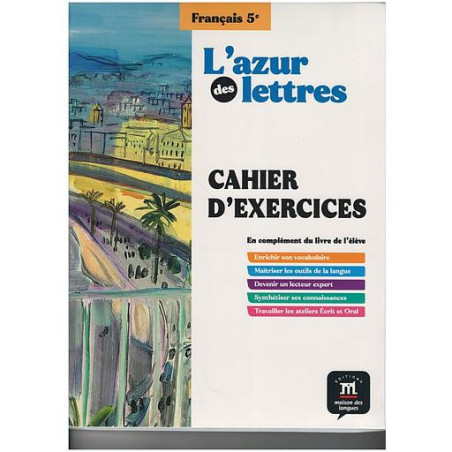 PACK L'AZUR DES LETTRES 5E – Livre + Cahier d'Exercices (Édition 2024)