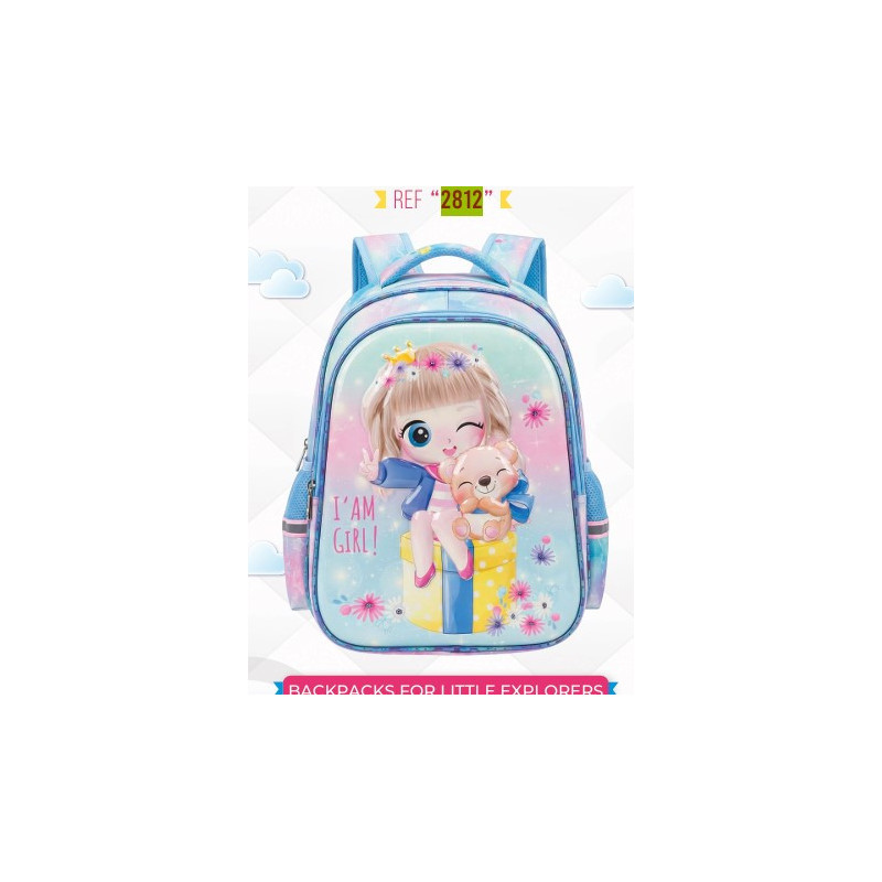 CARTABLE SET 3 PIECES (CART+SAC GOUTER+TROUSSE) 19 INCH AVEC TROLLY DIFFERNTS