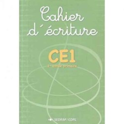 Cahier d'écriture CE1 SEDRAP