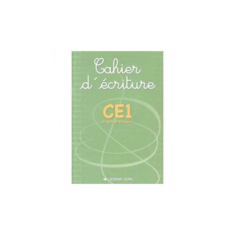 Cahier d'écriture CE1 SEDRAP