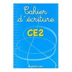 Cahier d'écriture CE2 - Sedrap
