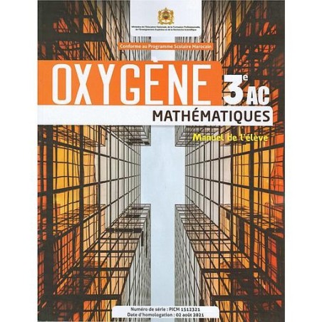 Oxygène Maths 3AC Manuel de l'élève